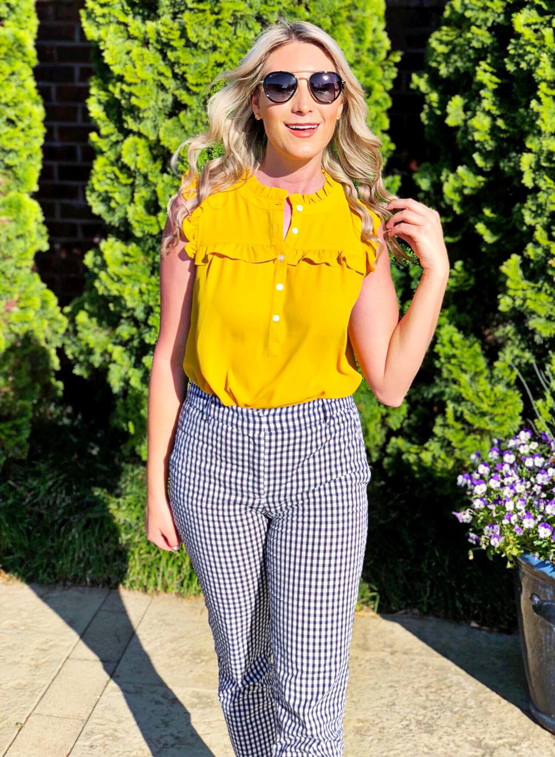 Gingham pants