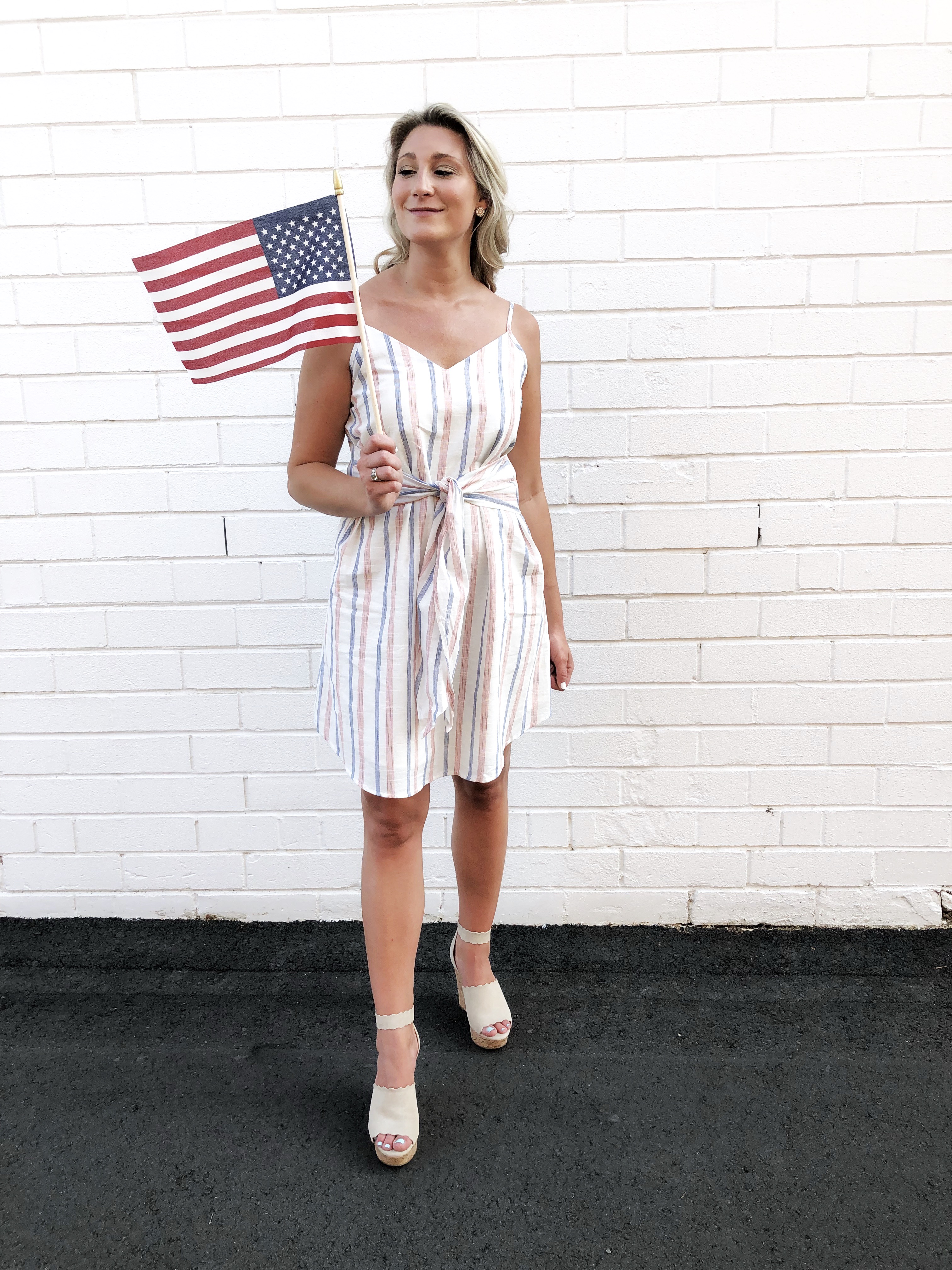 Red, white and blues dress 