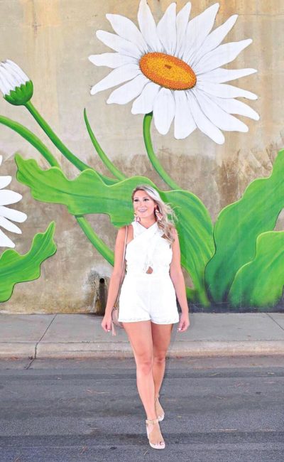 White Eyelet Romper- Shop The Look